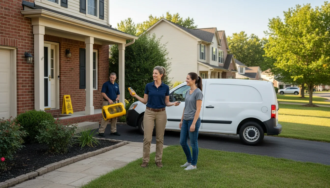 Residential water damage restoration in Hickory, MS